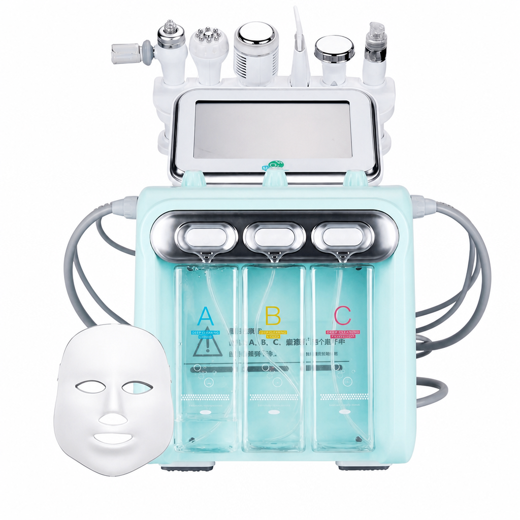 8+1 LED Maskeli ve High Frekanslı Hydrafacial Cihazı